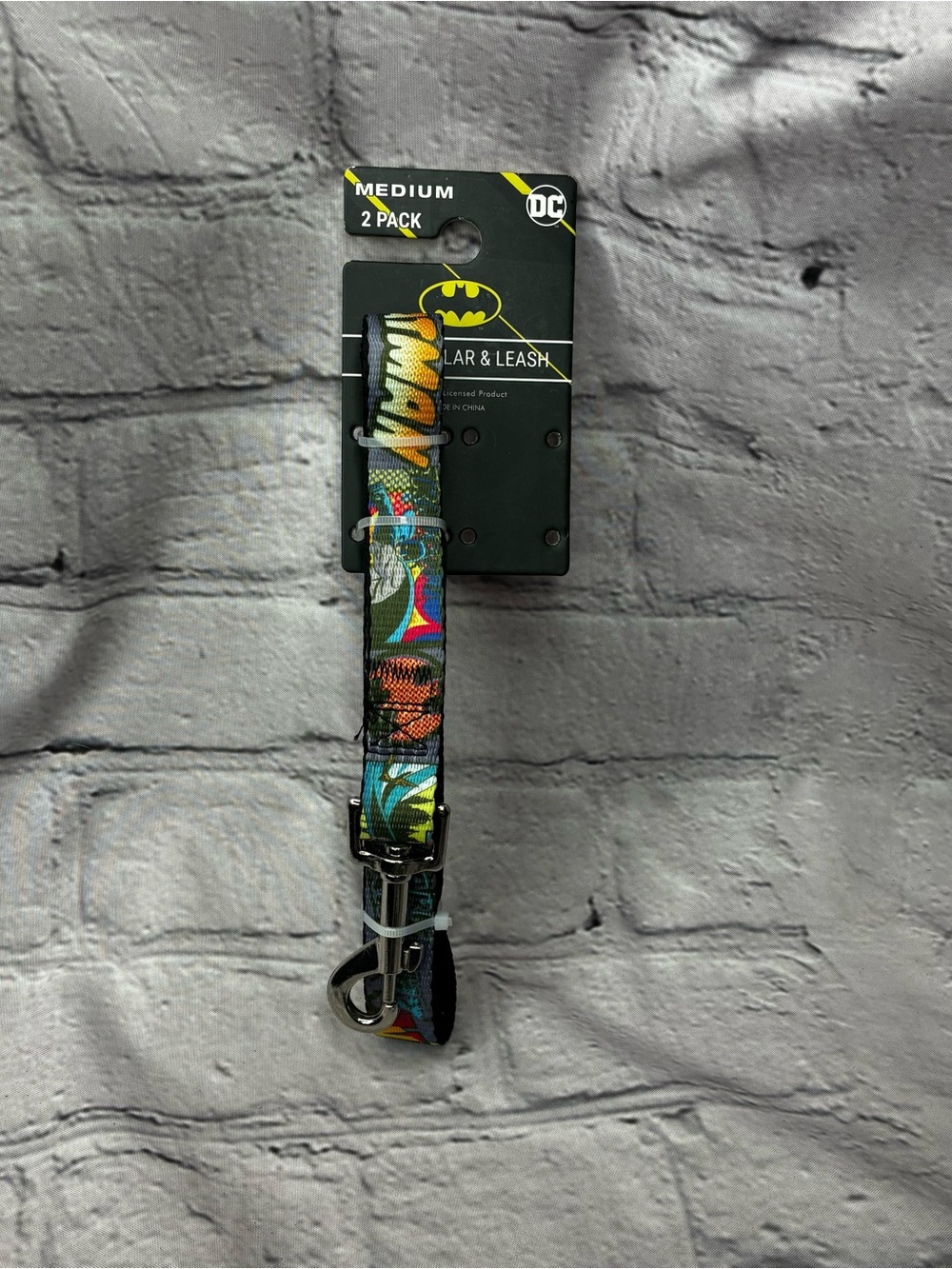 DC Comics Multicolor Batman Dog Leash NIP Does not include collar